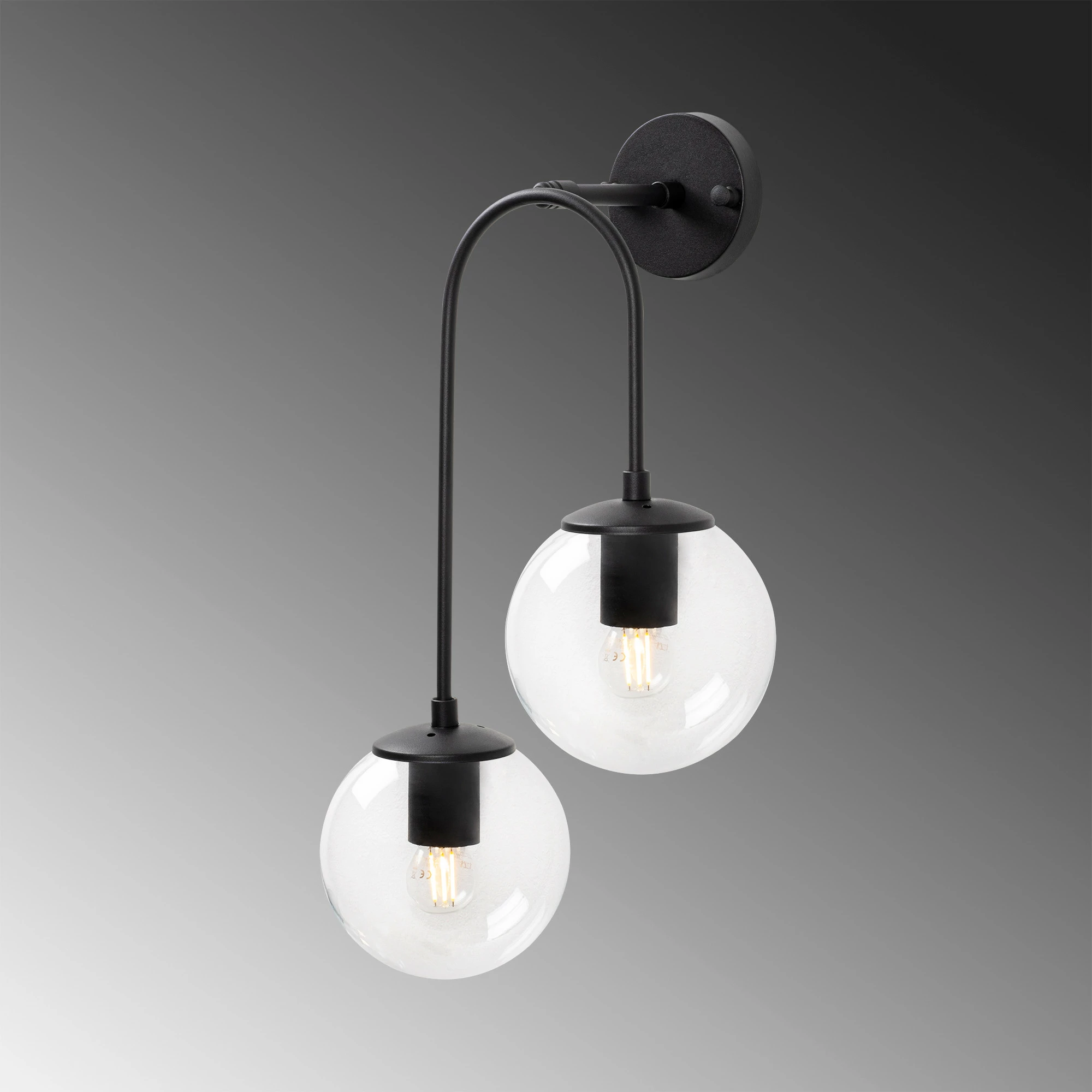 Stenska svetilka Jewel Opviq 10570, črna