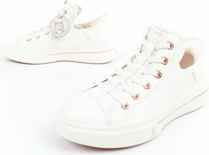 Superge, Skechers Snoop One-OG Leather Slip-Ins, bele