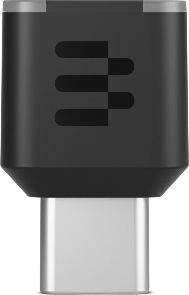 Pravi brezžični slušalke EPOS ADAPT E1TWS, Bluetooth 5.3, črne, s polnilno škatlico