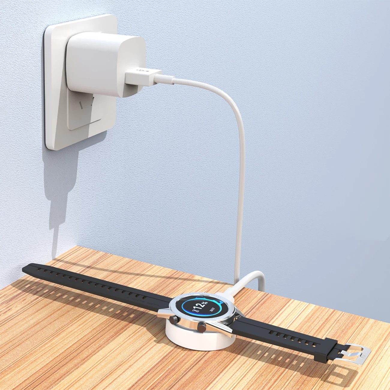 Brezžični polnilec za pametno uro Huawei Dudao A12H, 1,2 m, bel