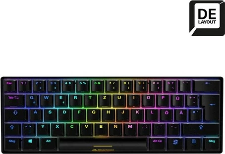 Mekanične igralne tipkovnice Sharkoon Skiller SGK50S4, DE postavitev, RGB, črne
