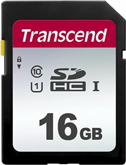 Kartica SD 16GB Class 10 SDHC, Transcend 300S, črna