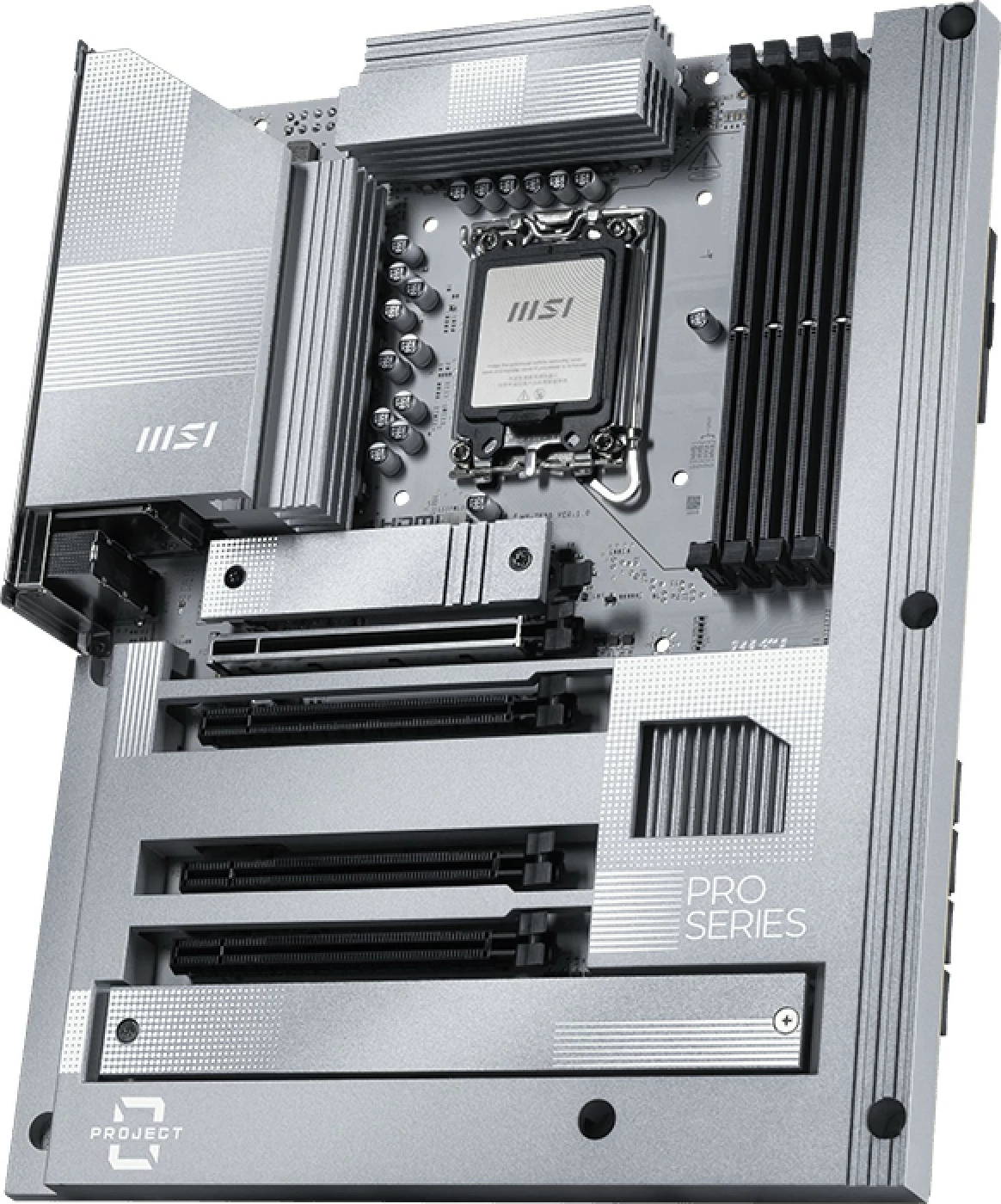 Matična plošča MSI PRO Z890-S WIFI PZ, Intel, LGA 1851, 256 GB, DDR5-SDRAM, srebrna/bela