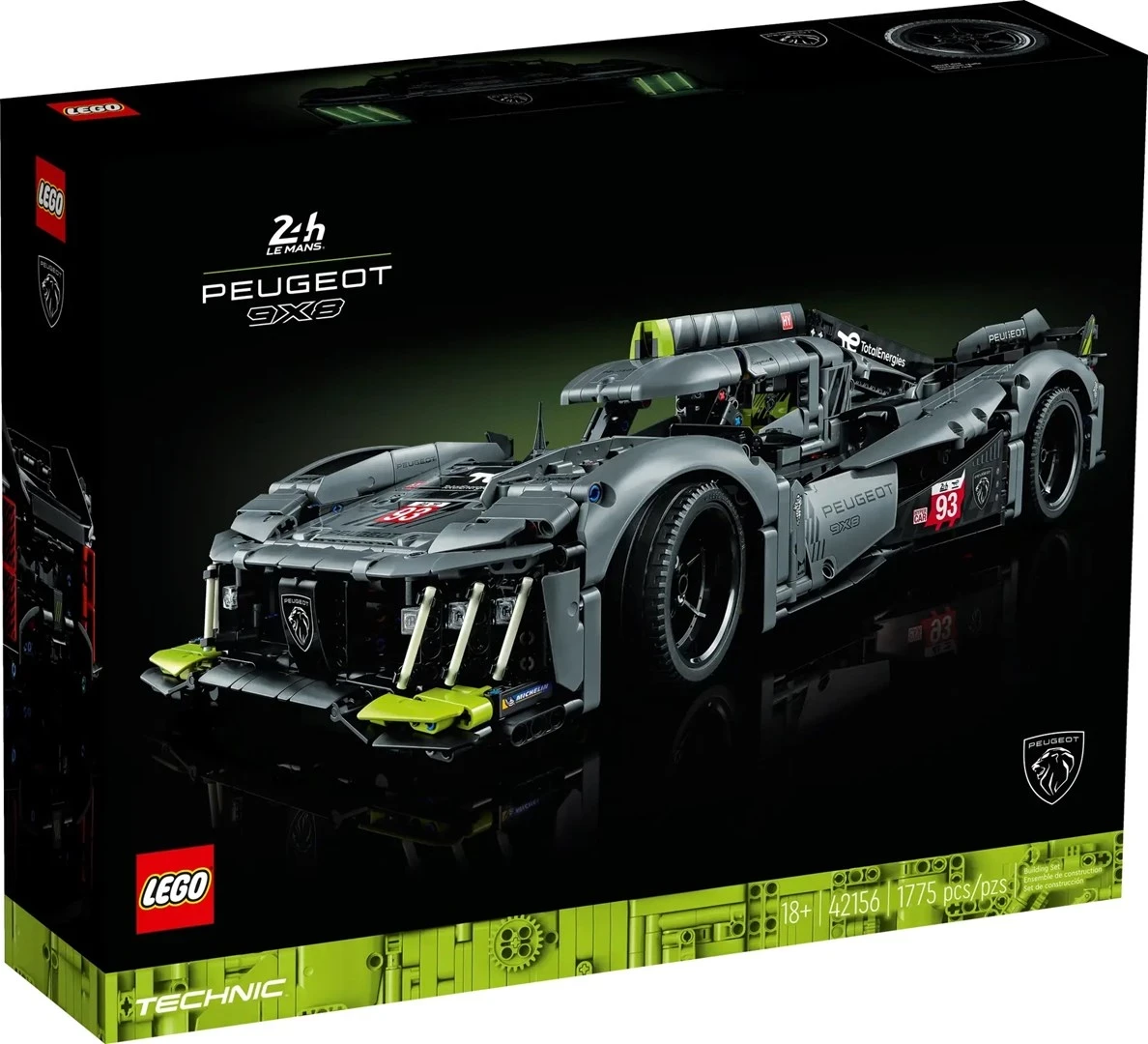 Model teknični Peugeotov 9X8 - LEGO TECHNIC 42156 24H Le Mans