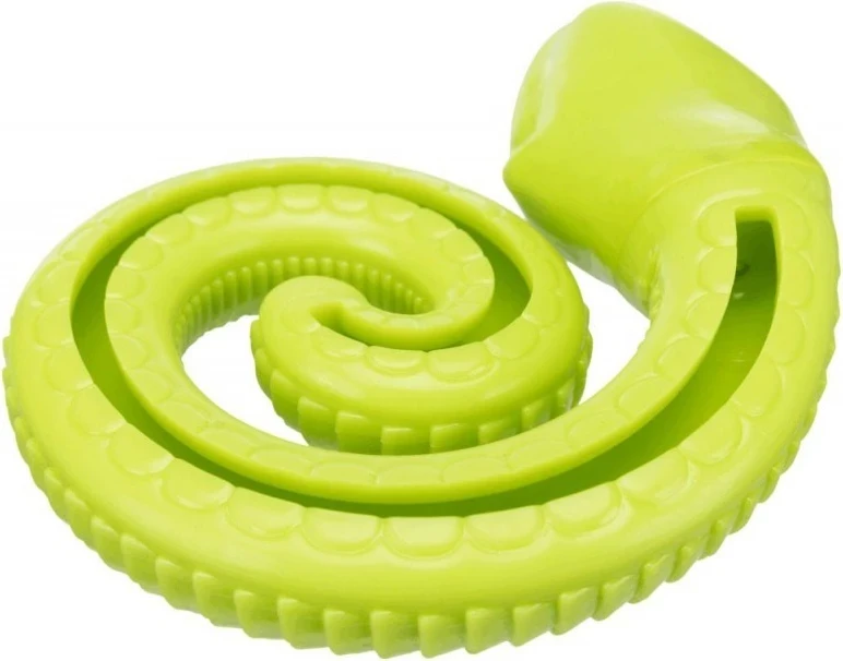 Igrača za hrano v obliki kače Trixie, 18 cm, zelena