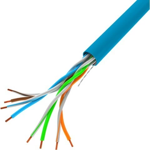Omrežni kabel UTP Cat 5e, 305 m, moder Lanberg LCU5-12CU-0305-B