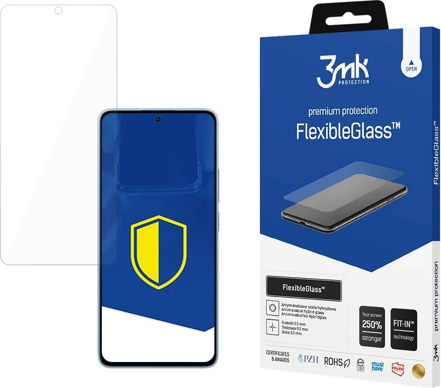 Zaščitno steklo 3mk FlexibleGlass, prozorno za Xiaomi Redmi Note 13 4G