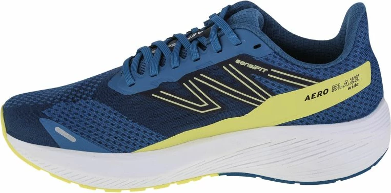 Tekstilne tekaške čevlje Salomon Aero Blaze Wide M, modro-mornarska