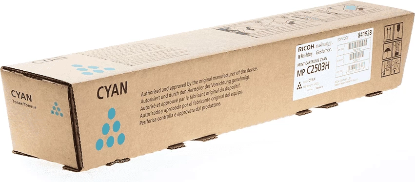 Toner kartuša cijan Ricoh MP C2503 841928, 9500 strani, XL
