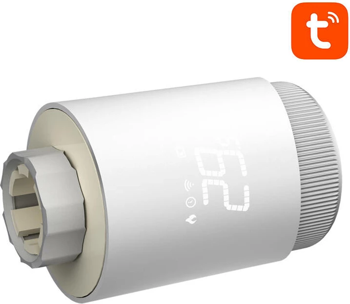 Pametna termostatska glava za radiator Avatto TRV10, Zigbee, Tuya, bela