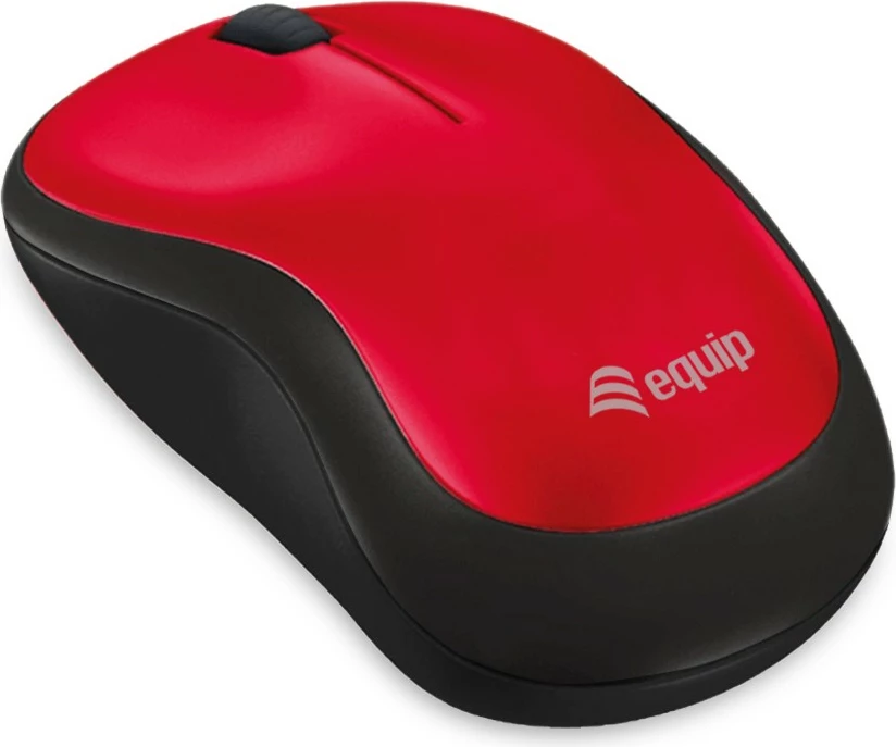 Brezžični optični miš Equip Comfort, RF, rdeča