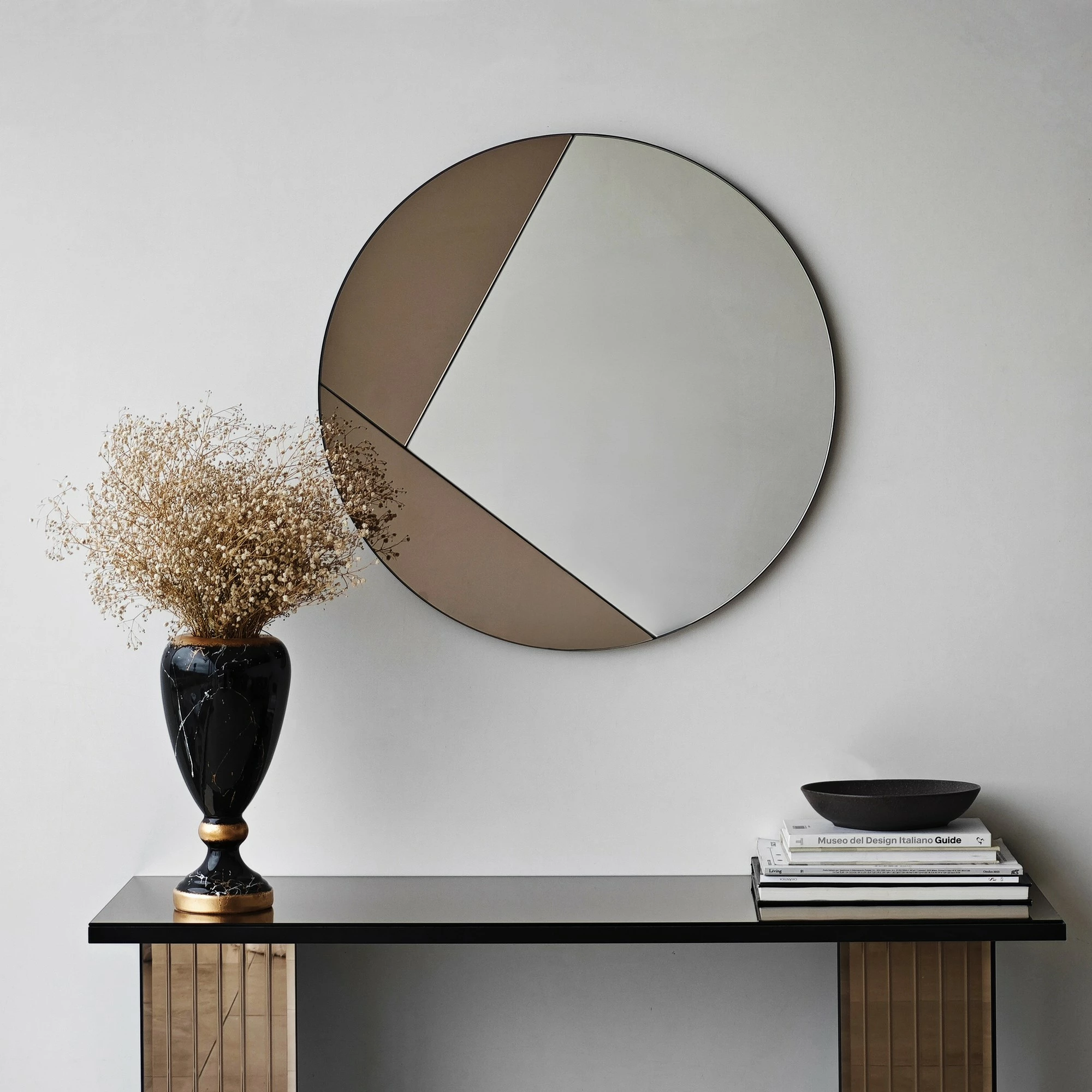 Dekorativno ogledalo bronz Skye Decor Cicero, 60x60 cm