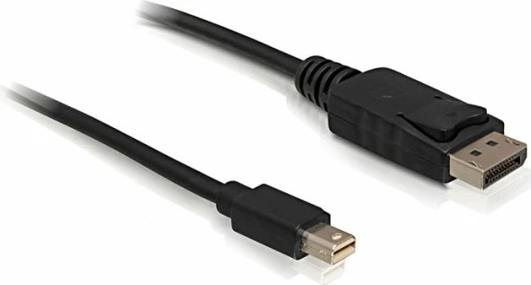Kabel mini DisplayPort v DisplayPort DeLOCK 3 m, črn, pozlačen
