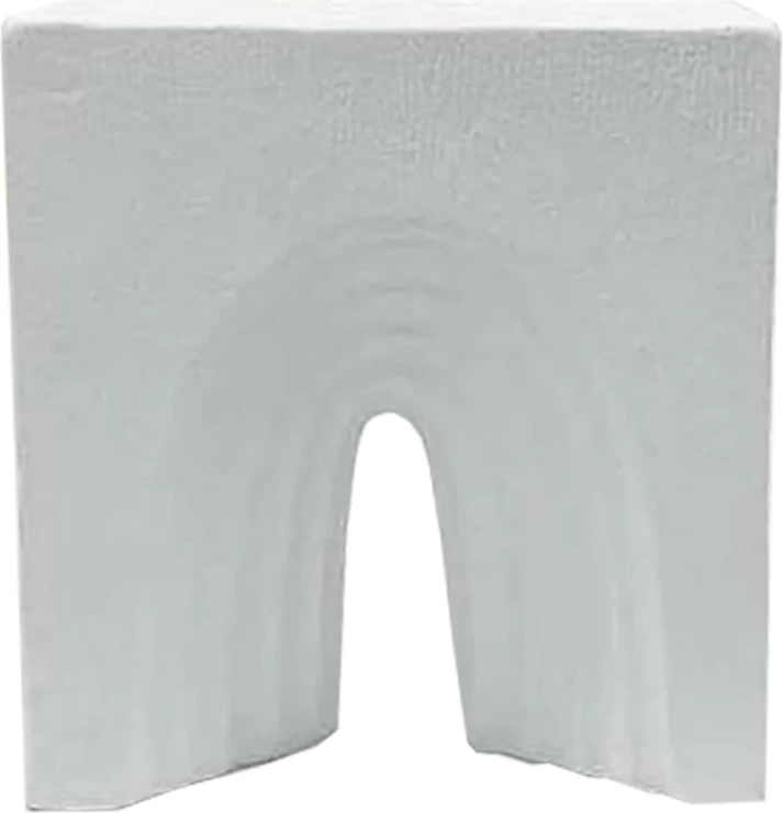 Dekor iz polirezina Cirrus, bel, 13x6x13 cm