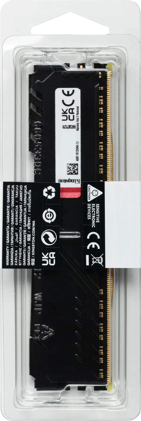 RAM pomnilnik Kingston FURY Beast 16GB 3200MT/s, črn