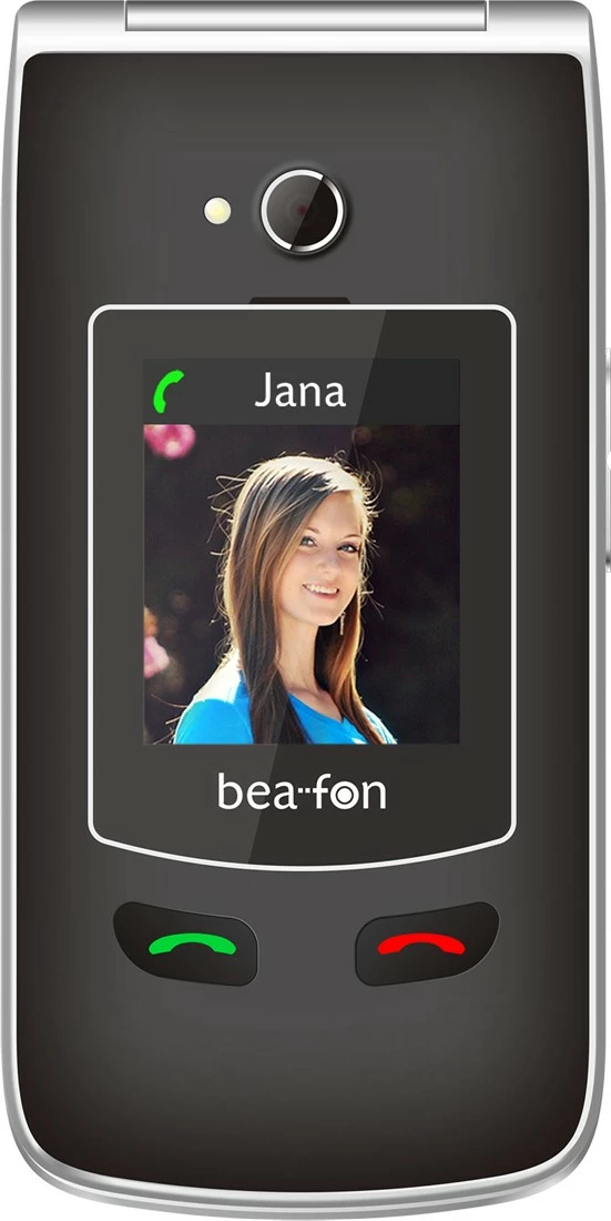 Flip telefon bea-fon SL645plus LTE, 2,8", 1000 mAh, microSD, črno-srebrn