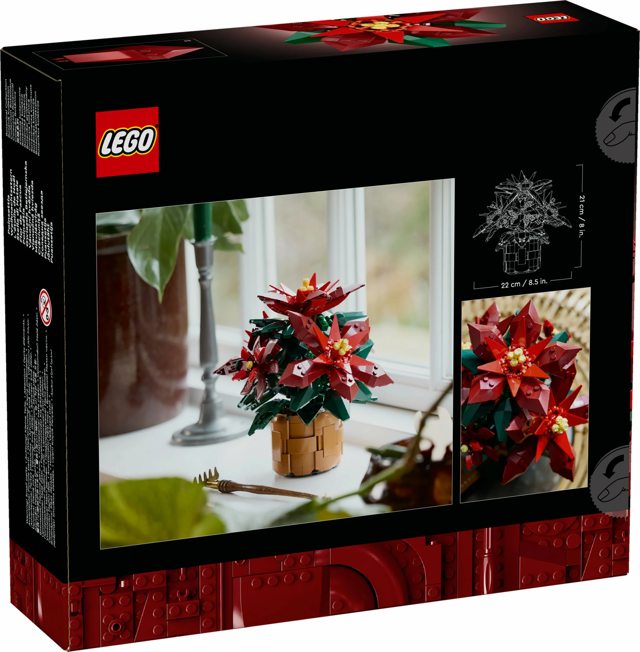 Božična zvezda, 608 kosov, večbarvna, LEGO Icons 10370