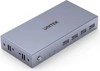 KVM preklopnik Unitek, 4K, HDMI 2.0, srebrn