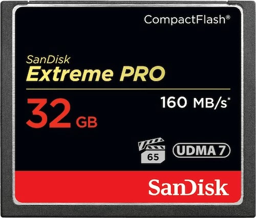CompactFlash kartica SanDisk Extreme Pro 32 GB, 160 MB/s, večbarvna