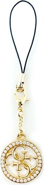 Elegant obesek za telefon Guess 4G Rhinestone Charm, zlata barva