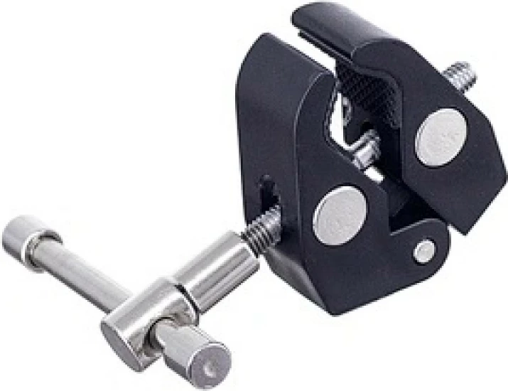 Spona za pritrditev za dodatke, 1/4 in 3/8 in, kovina, črna Hurtel