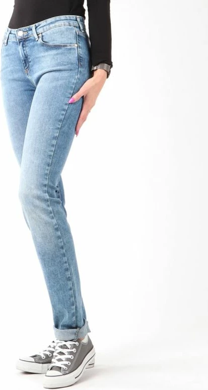 Slim kavbojke Wrangler ženske, modre