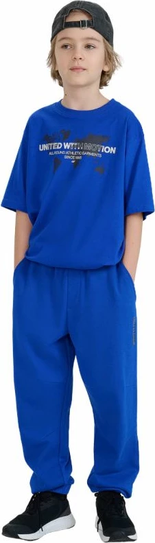 Široke hlače za fante 4F, modre