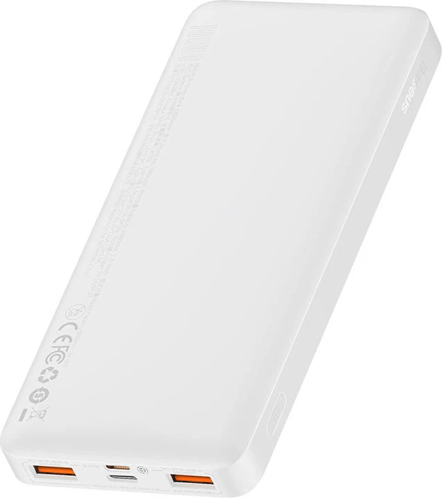 Powerbank 10000 mAh, 20W, bel — Baseus Bipow