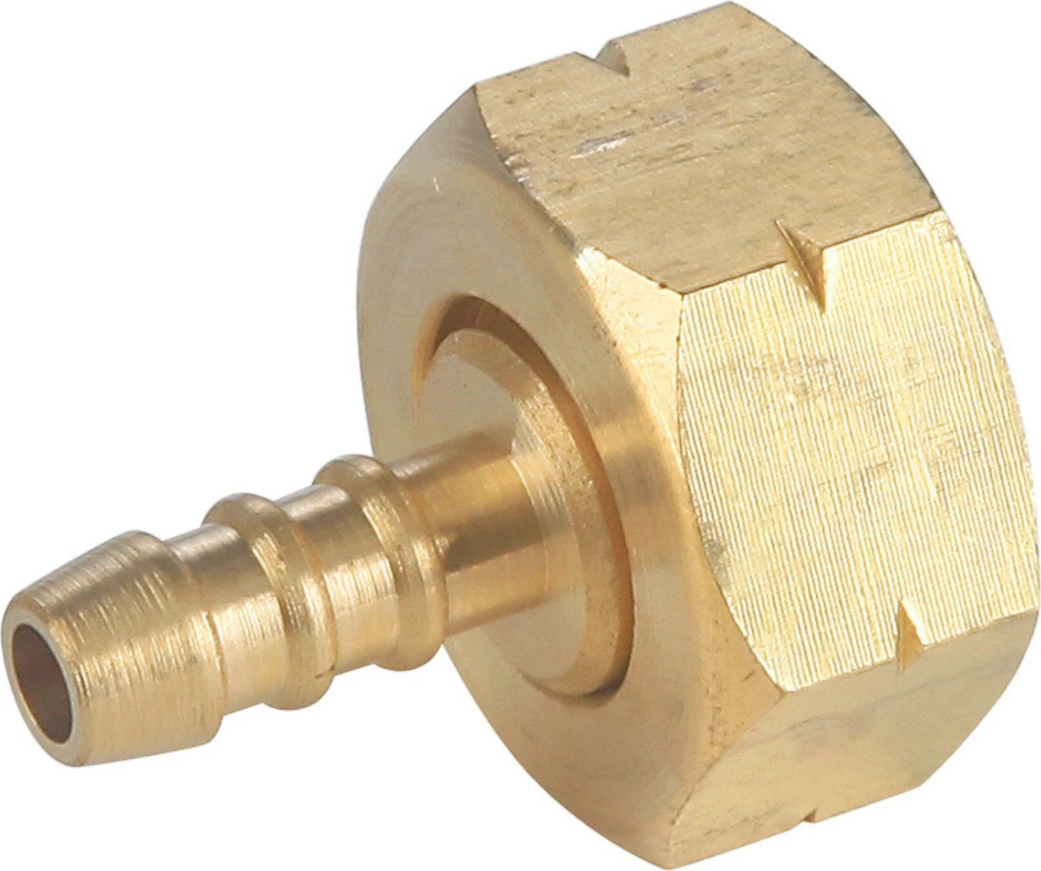 Redukcijski adapter za plinske jeklenke, 21.8 mm LH na plinsko cev 8x15 mm, bron — Meva UI410