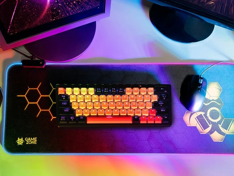 Mauspad Tracer GameZone Hexy1 RGB, črn