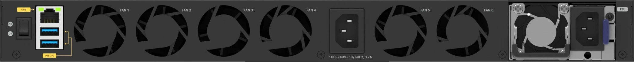 Upravljano stikalo, L3, polni duplex, za montažo v rack, NETGEAR M4350-16V4C
