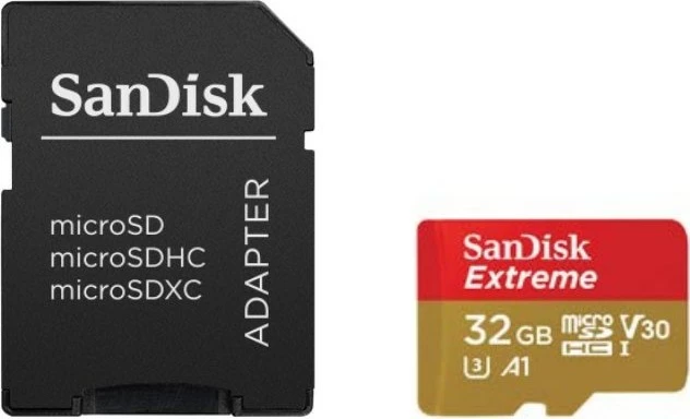 Kartica za pomnilnik 32GB microSD Sandisk Extreme z adapterjem