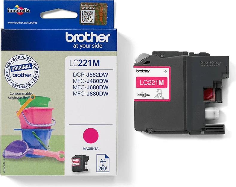 Toner magenta Brother LC221M, 260 strani