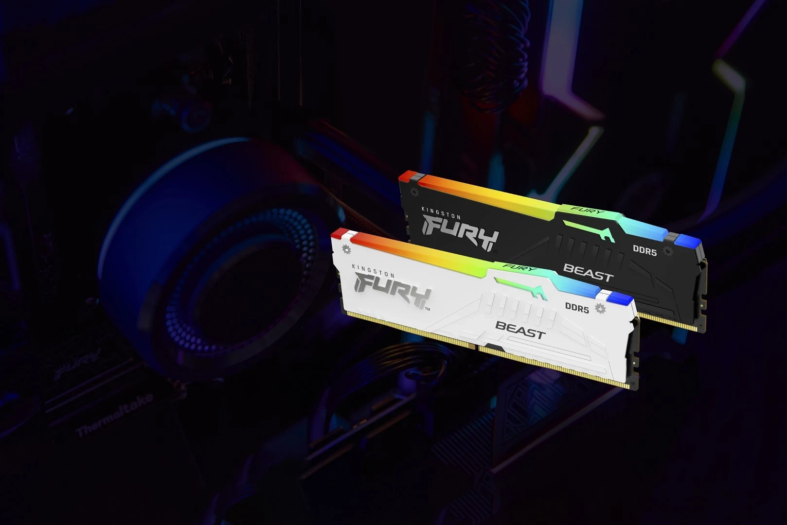 RAM pomnilnik Kingston FURY 32GB 5200MT/s DDR5 CL40 DIMM (komplet 2) Beast RGB