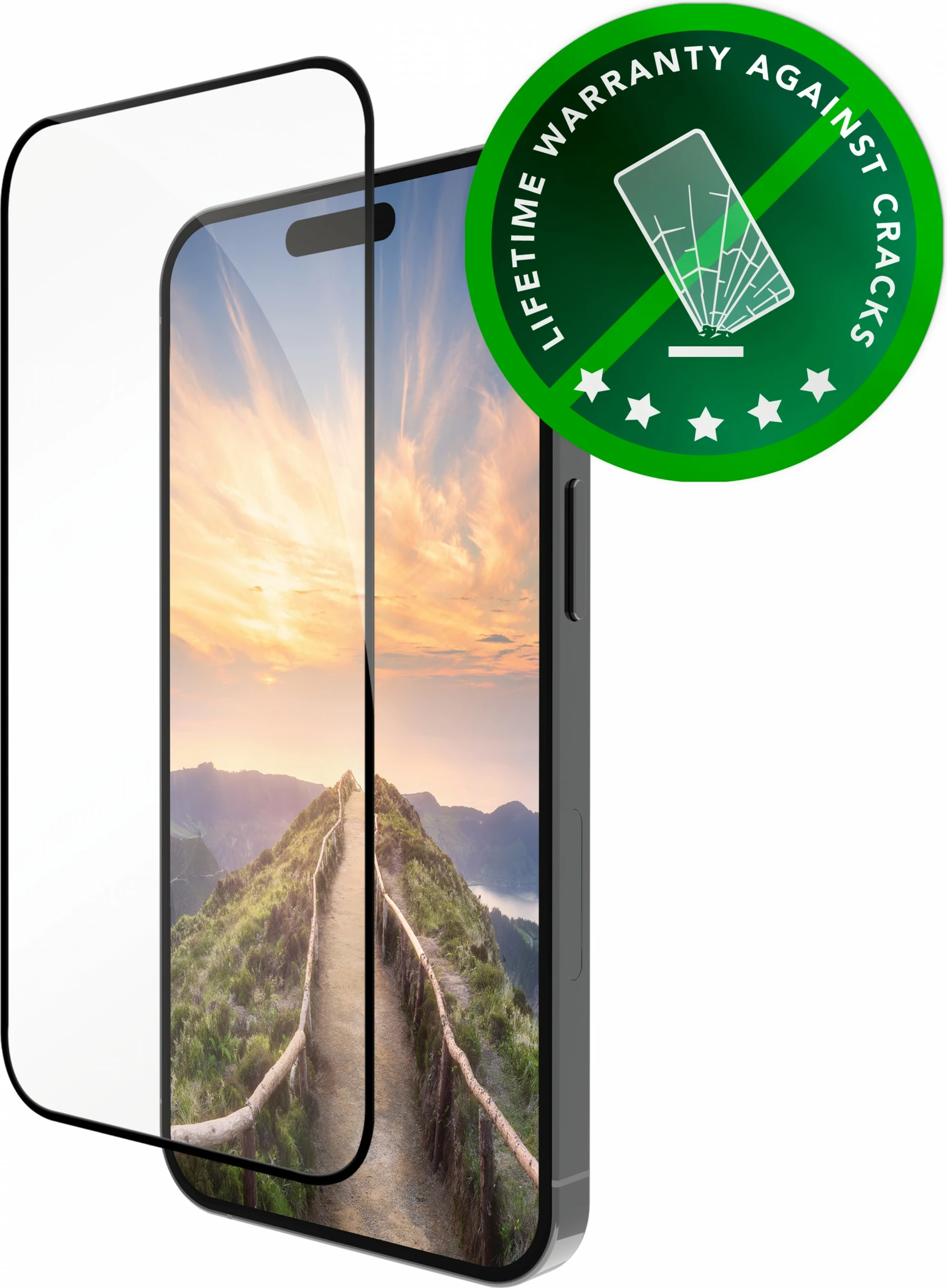 Zaščitno steklo Eco-Shield dbramante1928 za iPhone 16, črno