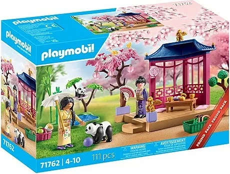 Igralni set Asian Garden s pando, Playmobil My Life 71762, 111 delov
