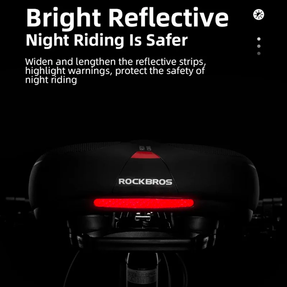 Sedež za kolo Rockbros AQ-6090R, črn in rdeč