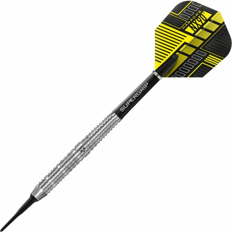 Darts puščice, Harrows NX-90, unisex, rumeno/sive