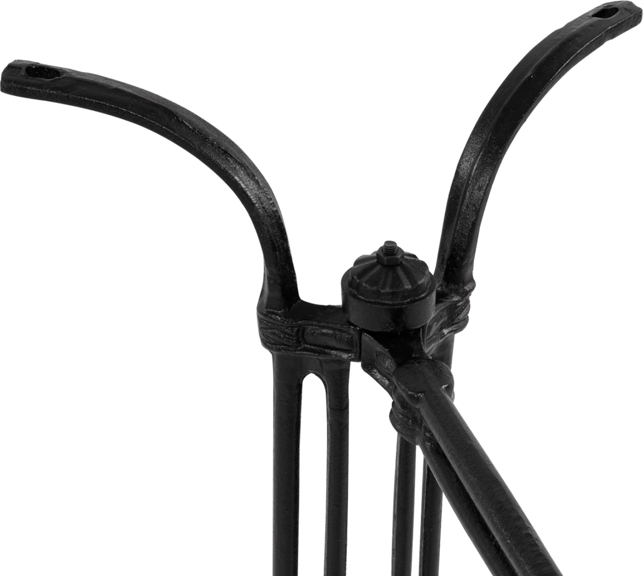 Osnova iz litega železa z dvema stolpcema FH443 v črni barvi 82X50X71H