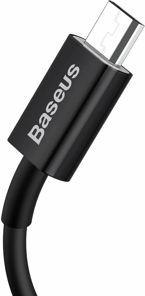 Kabel USB-A na micro USB, 1 m, 2A, črn - Baseus Superior CAMYS-01