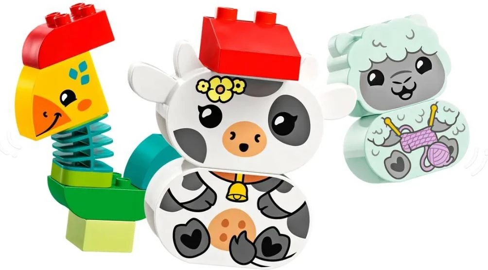 Komplet igrač Moj prvi živalski vlak, LEGO DUPLO 10412, 19 delov, večbarven