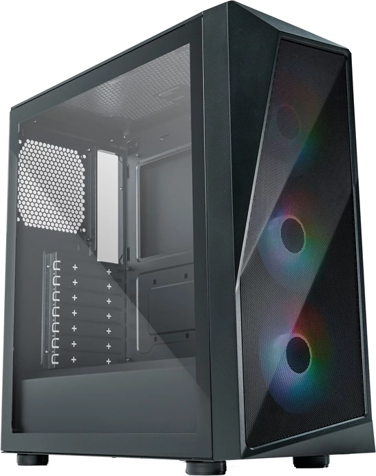 Ohišje Cooler Master CMP 520, z 3 ARGB ventilatorji, črno