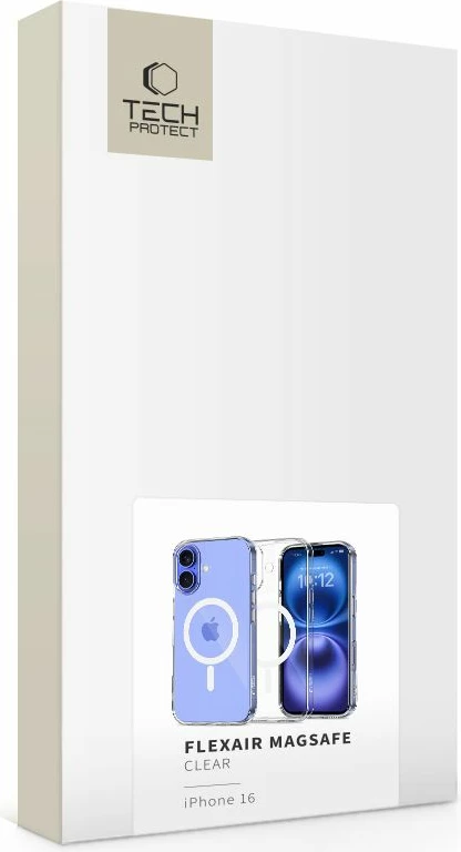 Ovitek za telefon Tech-Protect FlexAir MagSafe za iPhone 16, prozoren