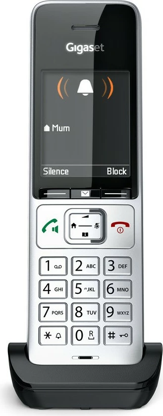 Analogni/DECT telefon Gigaset COMFORT 500HX, črn/srebrn