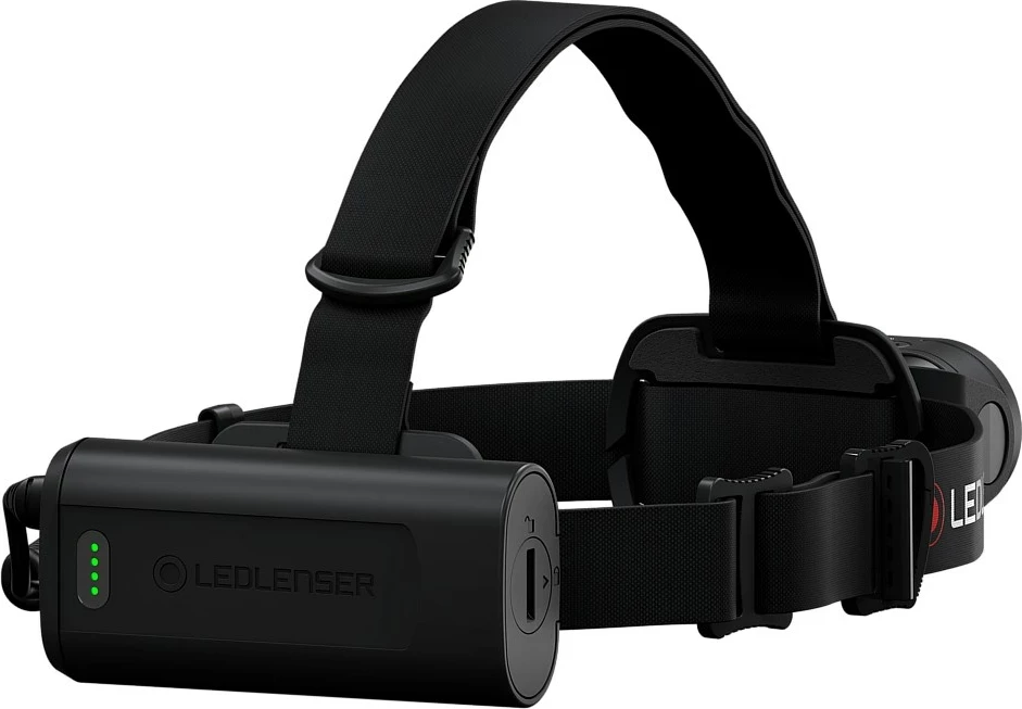 Čelna svetilka 4800 mAh Ledlenser H19R Core, IP68, črna