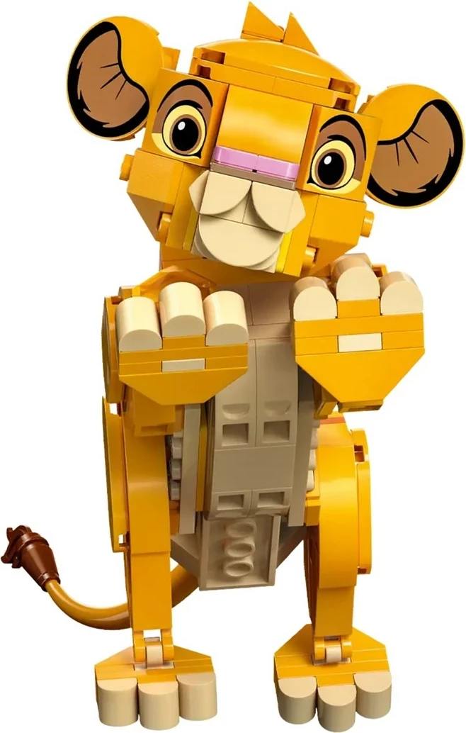 Figura Simba iz LEGO Disney 43243, za otroke 6+, rumene barve