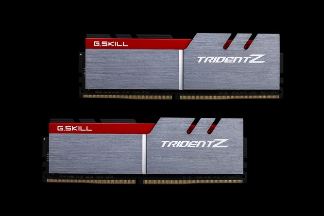RAM pomnilnik Trident Z G.Skill 16GB (2x8GB) DDR4 3200MHz, sivo/rdeč
