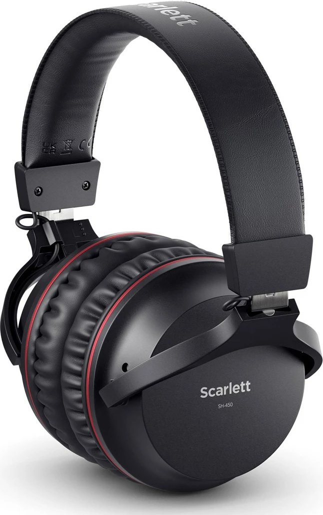 Audio komplet z USB vmesnikom, mikrofonom in slušalkami, rdeč, Focusrite Scarlett Solo Studio