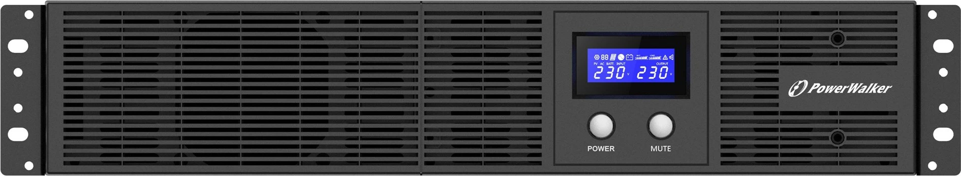 Naprava za nemoteno napajanje PowerWalker VI 3000 RLE, 3000 VA, 1800 W, 8x AC, črna