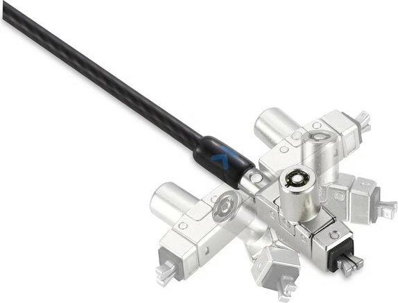 Zaklep za prenosnik Kensington N17, 1,83 m, karbonsko jeklo, črn, srebrn